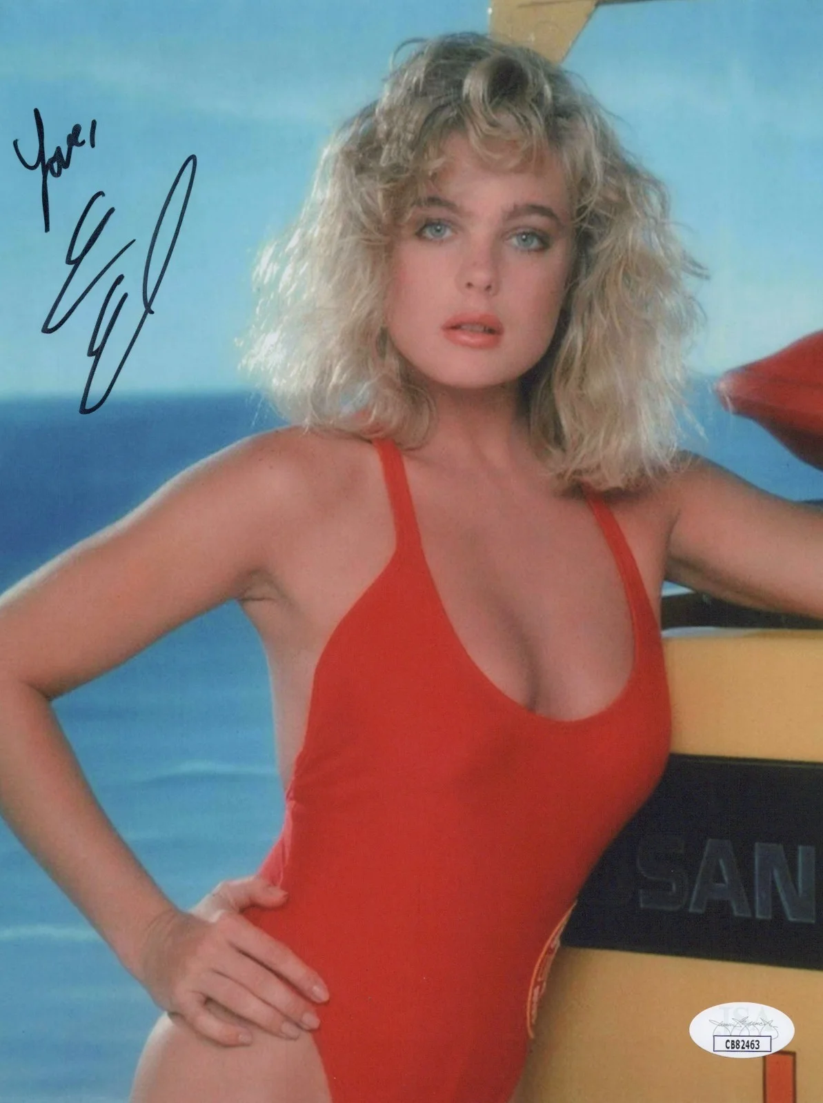 ERIKA ELENIAK — ERIKA ELENIAK Signed BAY WATCH 8x10 Photo Autograph SHAUNI JSA COA CERT
