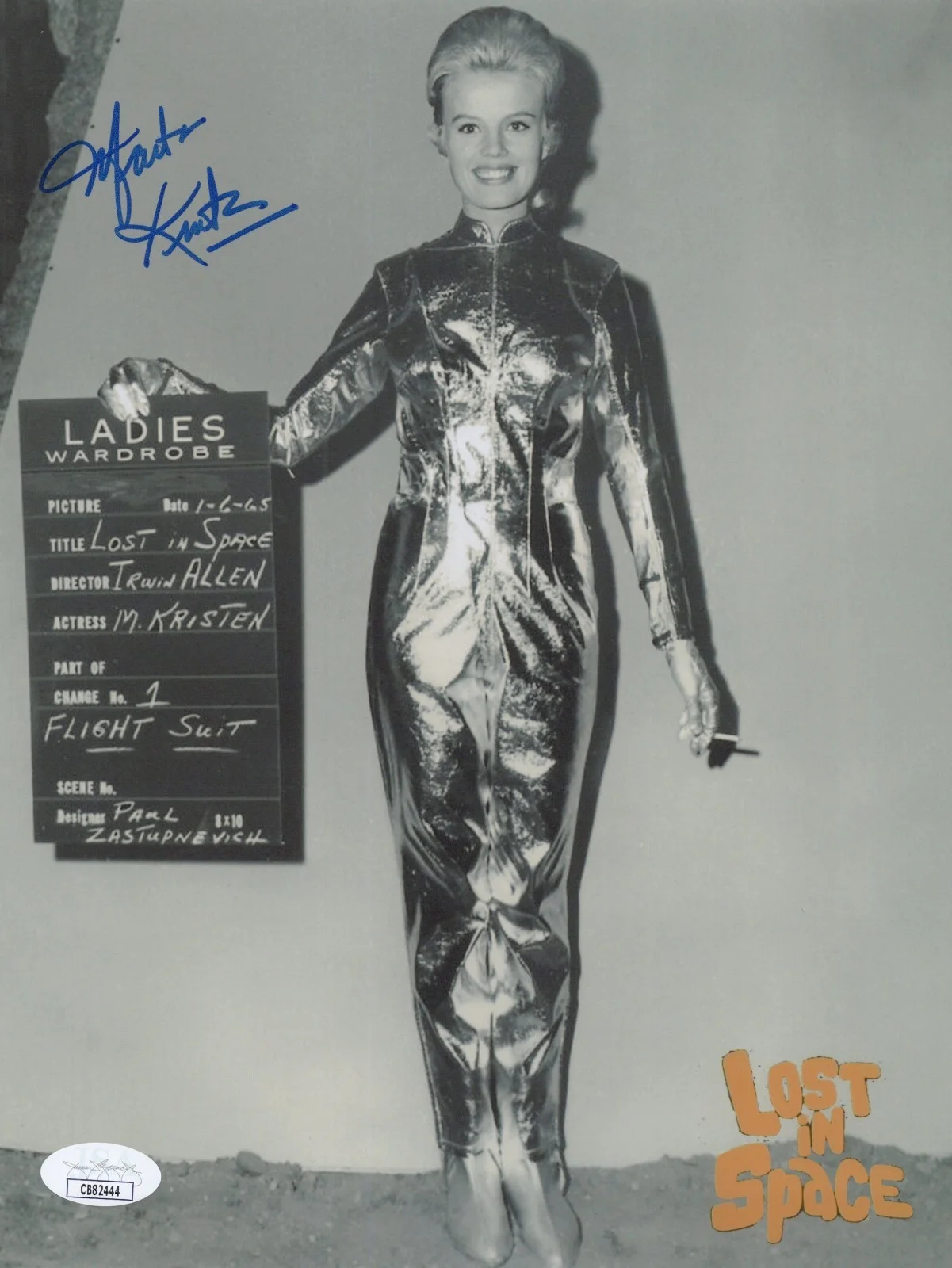 MARTA KRISTEN — MARTA KRISTEN Signed LOST IN SPACE 8x10 Photo Authentic JUDY ROBINSON JSA COA