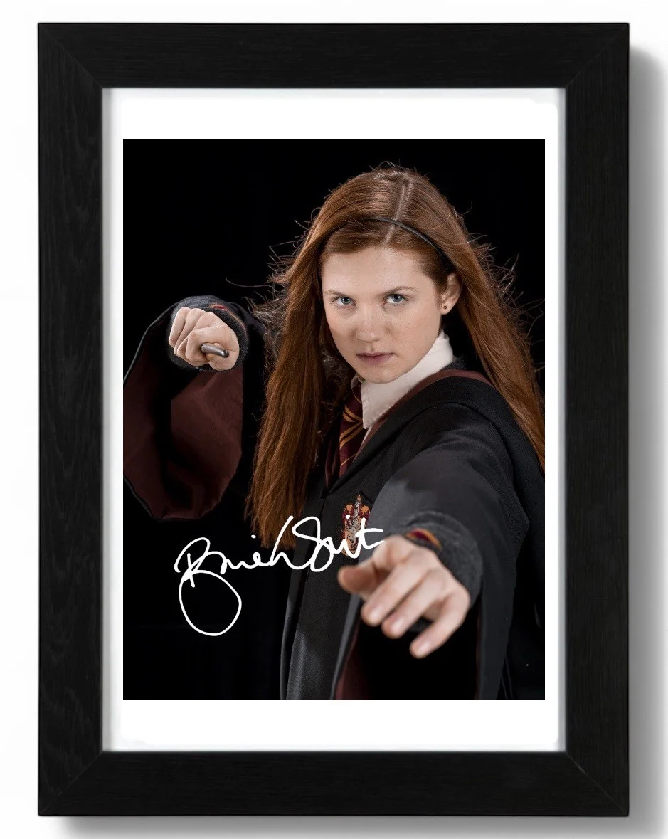 Bonnie Wright Signed Autograph PHOTO Pre Print 6x4/A4/ Framed, image 2