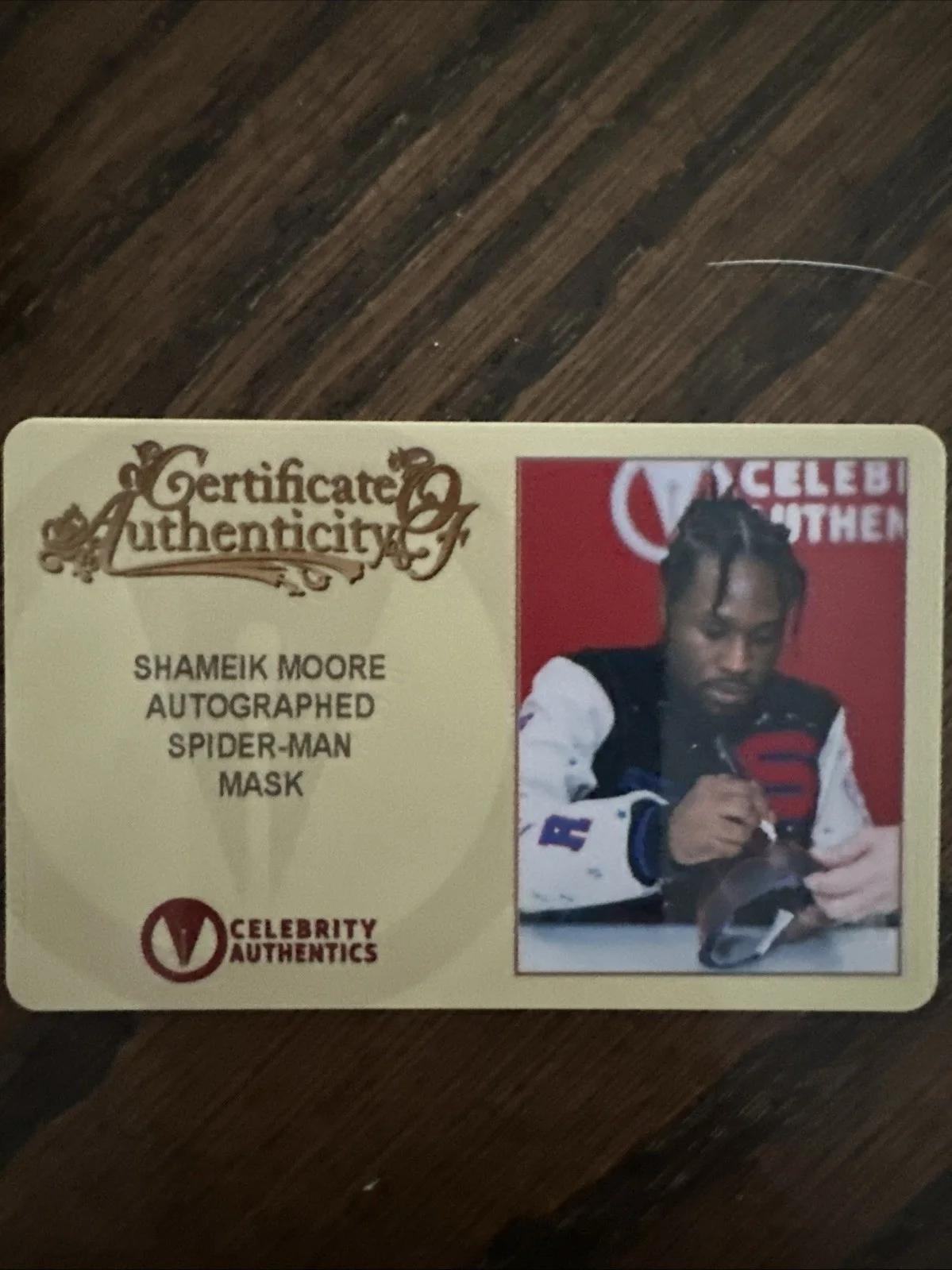 Shameik Moore — Shameik Moore Autographed Spider-Man Into The Spider-Verse Miles Morales Mask, изображение 3
