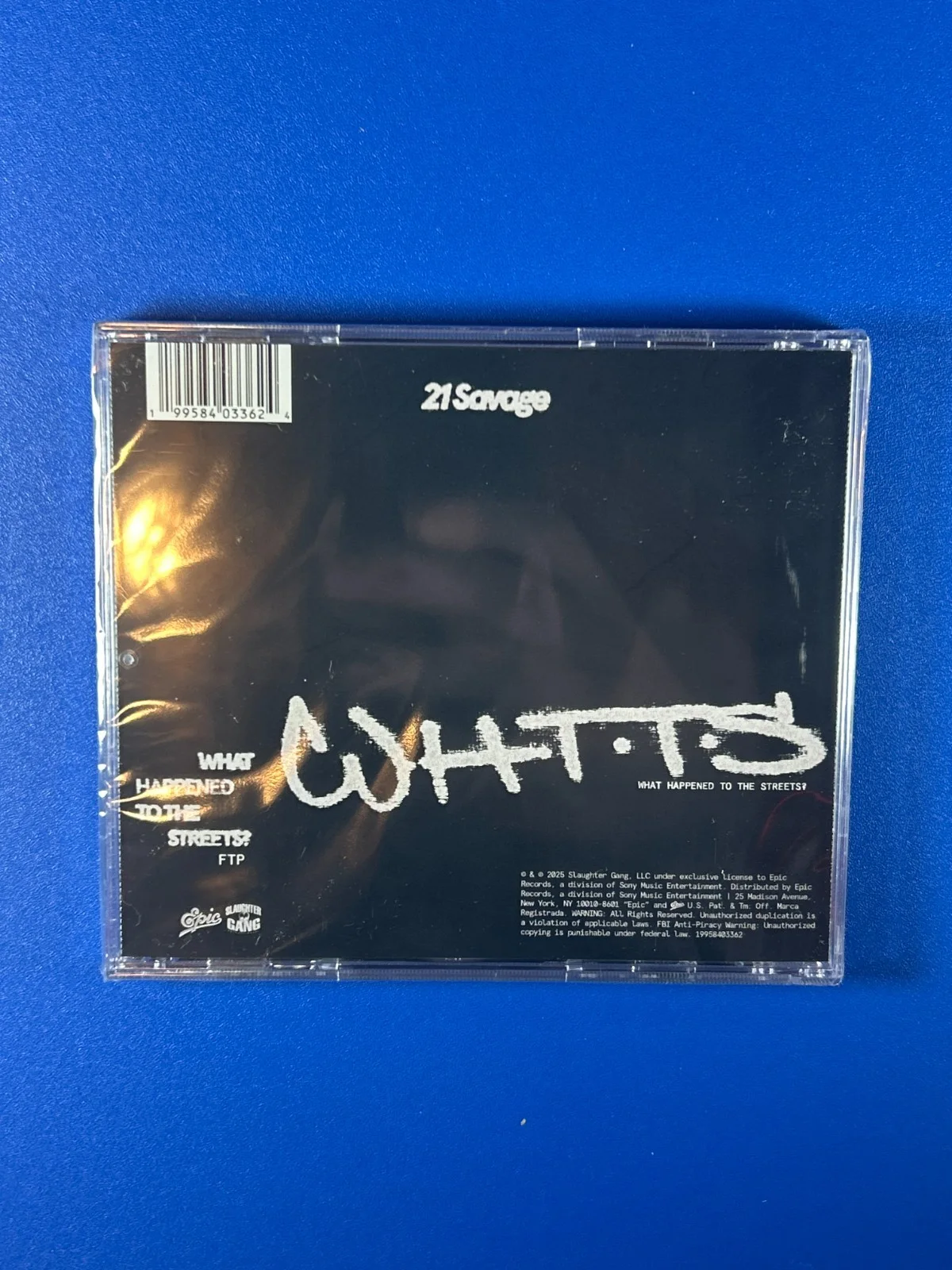 In-Hand: 21 SAVAGE Autographed WHAT HAPPENED TO THE STREETS? CD album *Limited*, изображение 2