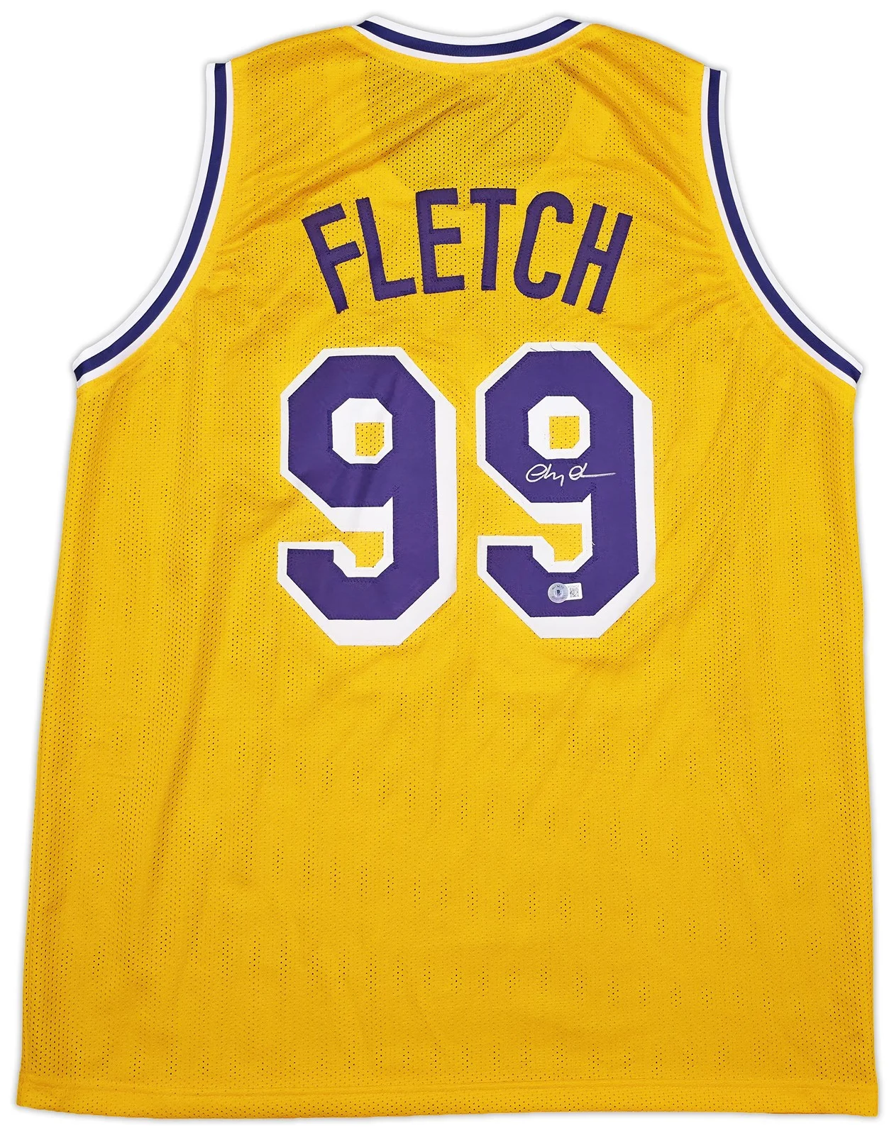 Fletch Chevy — Fletch Chevy Chase Autographed Signed Yellow Jersey Beckett BAS QR, image 2