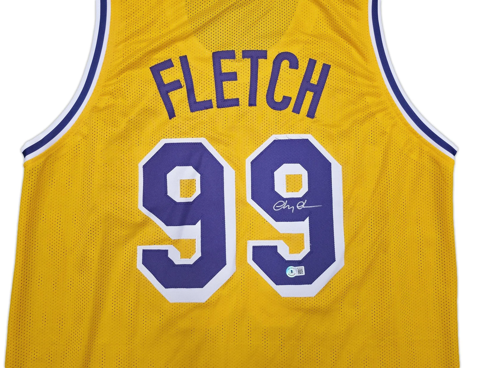 Fletch Chevy — Fletch Chevy Chase Autographed Signed Yellow Jersey Beckett BAS QR, image 3
