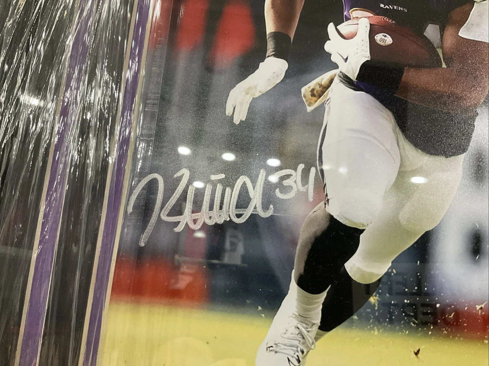 Keaton Mitchell Baltimore Ravens Signed Framed 8x10 Photo Beckett, image 2