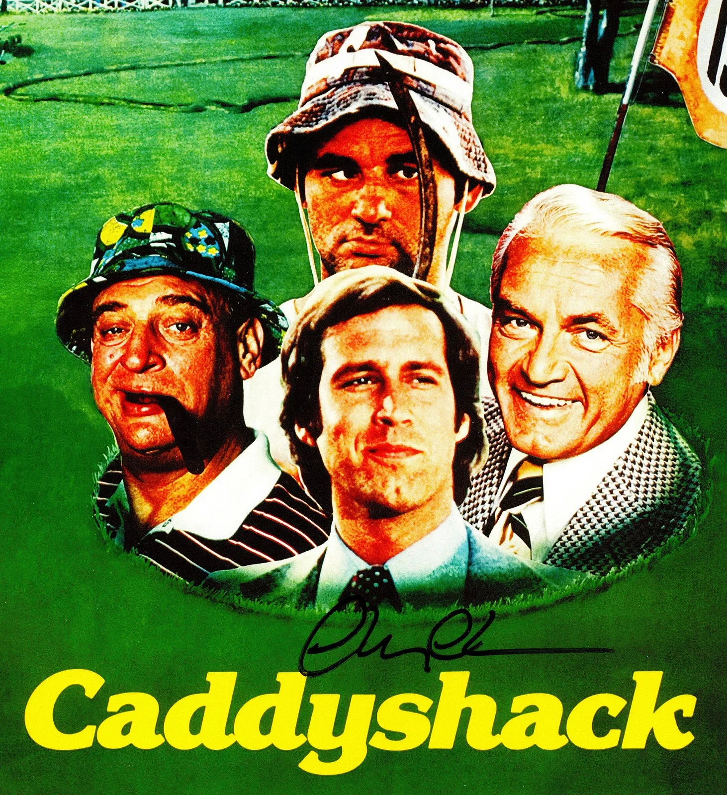 Chevy Chase — Chevy Chase Signed Caddyshack 11x17 Movie Poster Photo Beckett, image 2