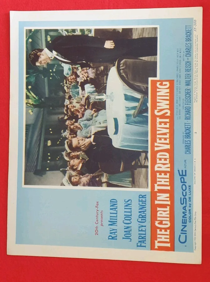 Girl in the Red Velvet Swing (1955) U.S. Lobby Card Set of 8 – Joan Colins, изображение 2