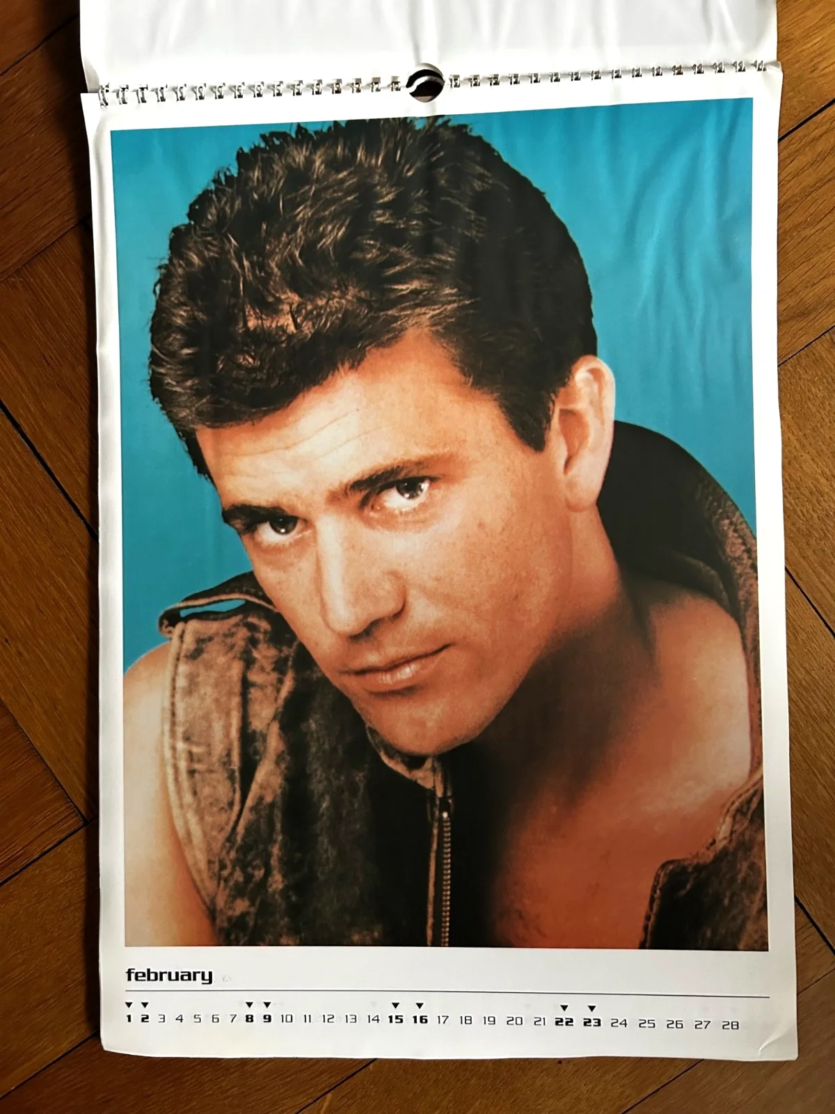 Vintage 1997 Original Mel Gibson Calendar UNUSED Oliver Books, image 4