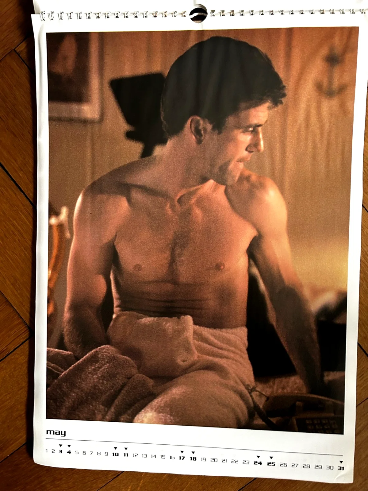 Vintage 1997 Original Mel Gibson Calendar UNUSED Oliver Books, image 5