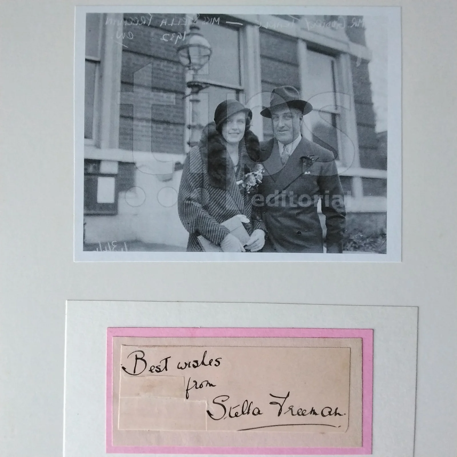 Stella Freeman SIGNED Paper Photo 30s Film Actress House of Arrow Godfrey Tearle, изображение 5