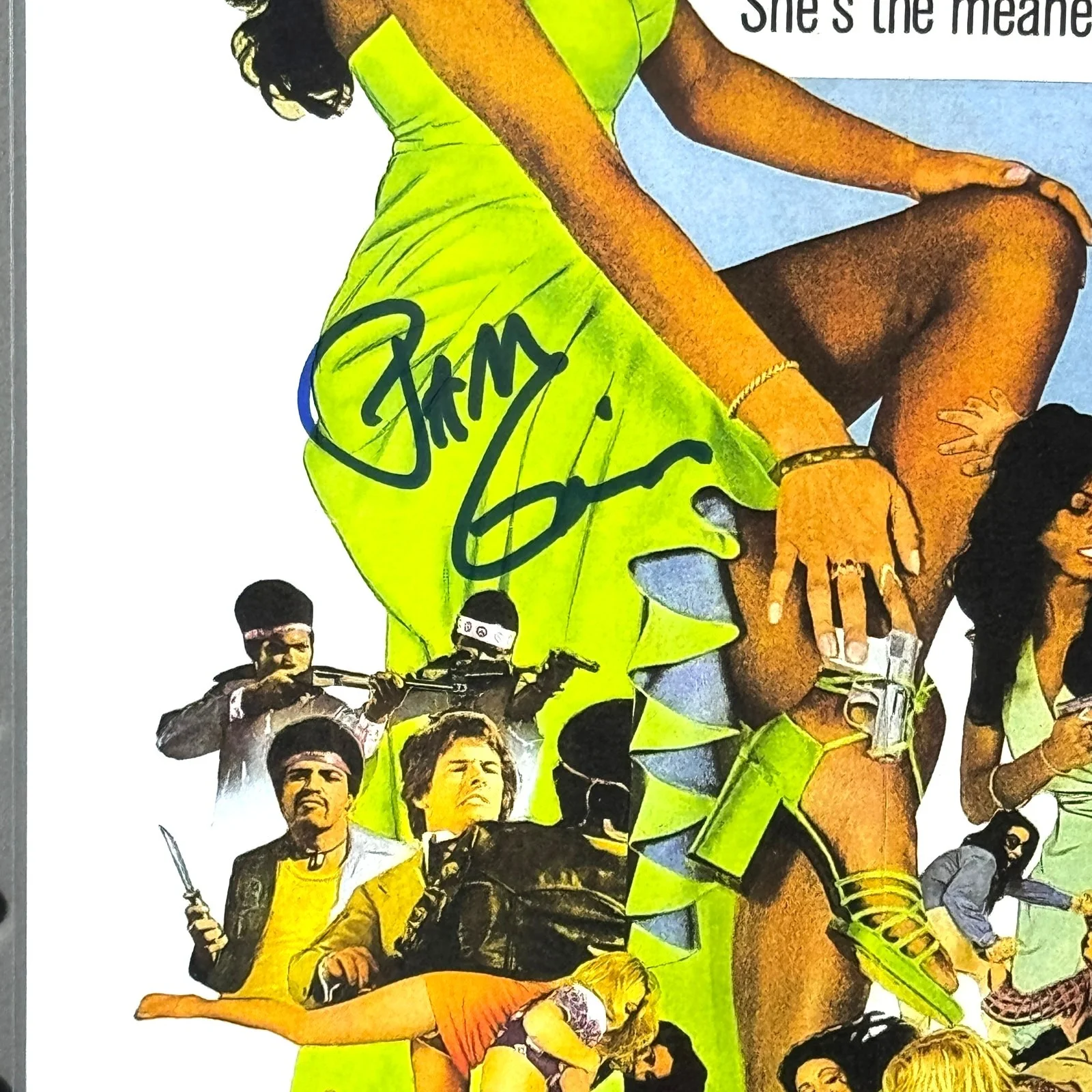 Pam Grier — PAM GRIER Signed 8x10 Photograph Schwartz Certified Autograph Auto Foxy Brown, image 2