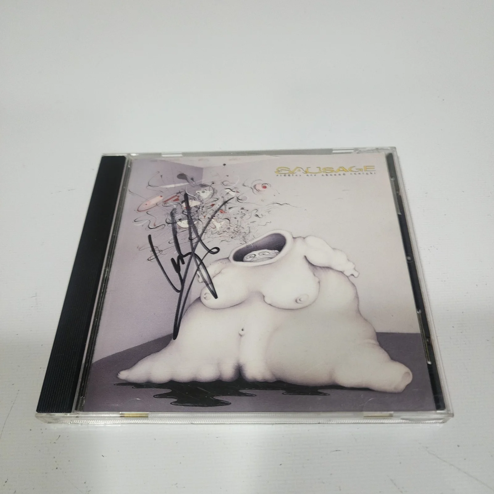 Autographed Sausage CD Riddles Are Abound Tonight Signed By Les Claypool Primus, image 2