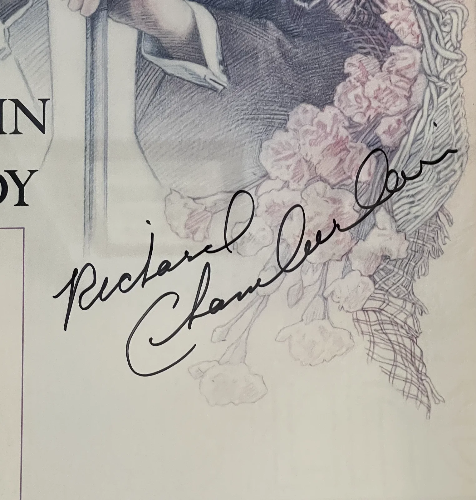 Actor — Richard Chamberlain Signed "My Fair Lady" Broadway Poster Silver Metal Frame, image 2