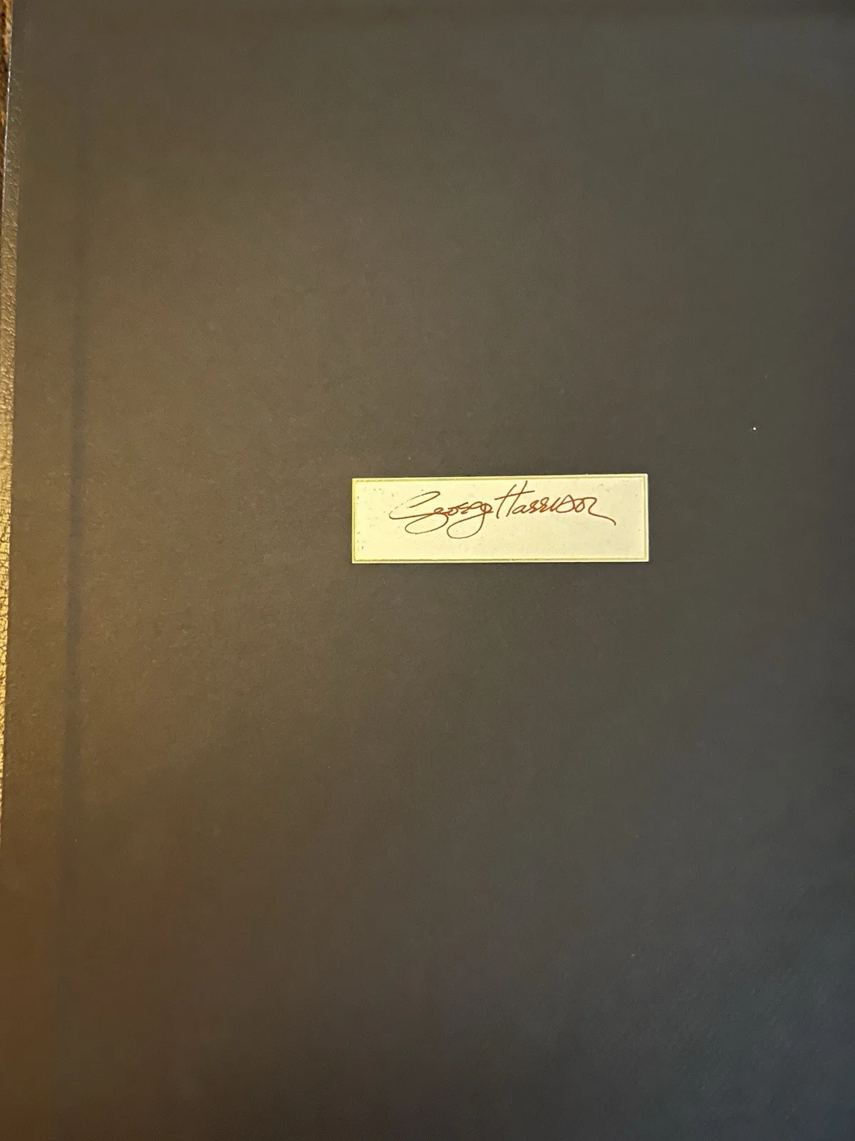 George Harrison Signed Live In Japan Genesis Book, image 3