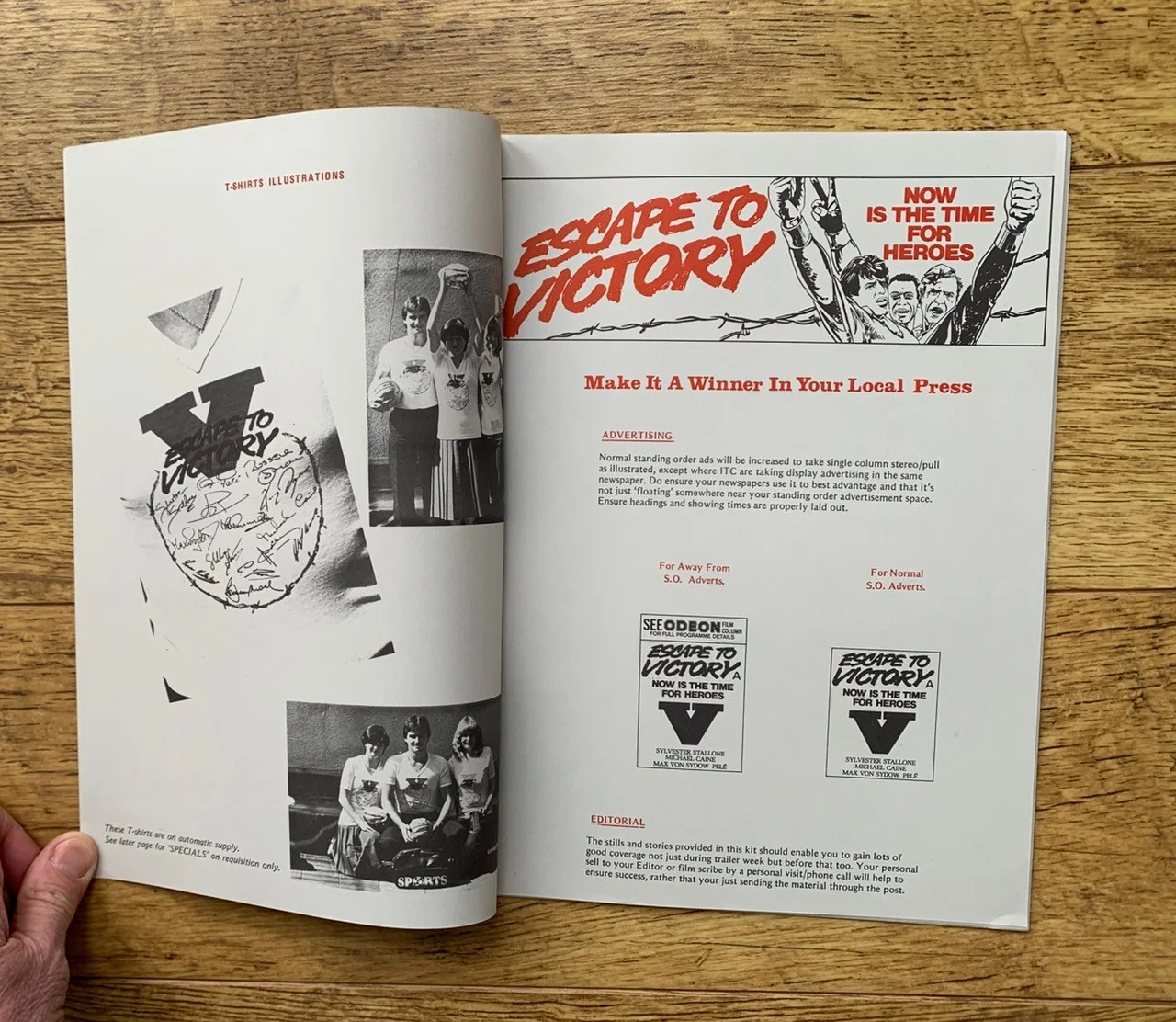 Escape To Victory Campaign/ Press Book 1981 - RARE, image 2