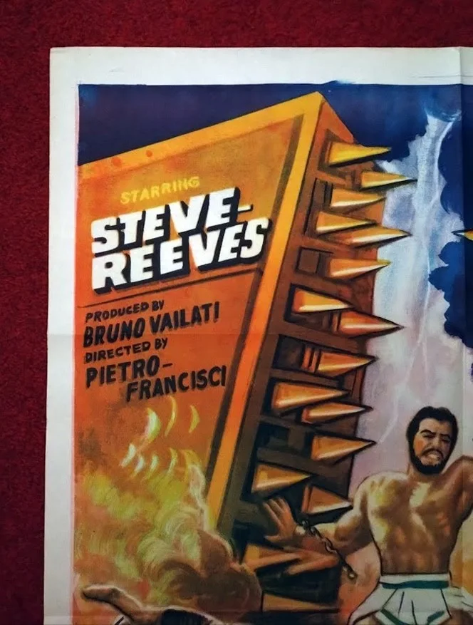 HERCULES UNCHAINED – ORIGINAL GOUACHE POSTER – Mixed Media – 30” x 40" – 1959, изображение 4