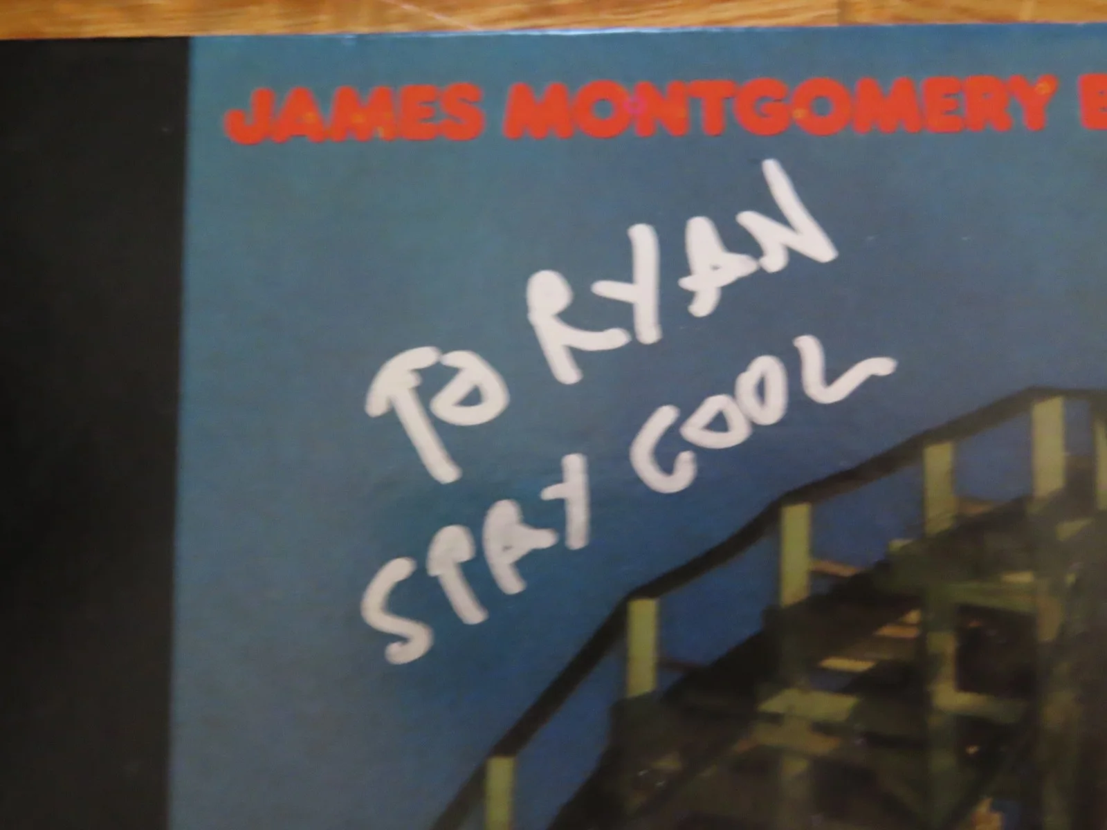 JAMES MONTGOMERY BAND signed HIGH ROLLER 1974 Record / Album COA "To Ryan", изображение 2