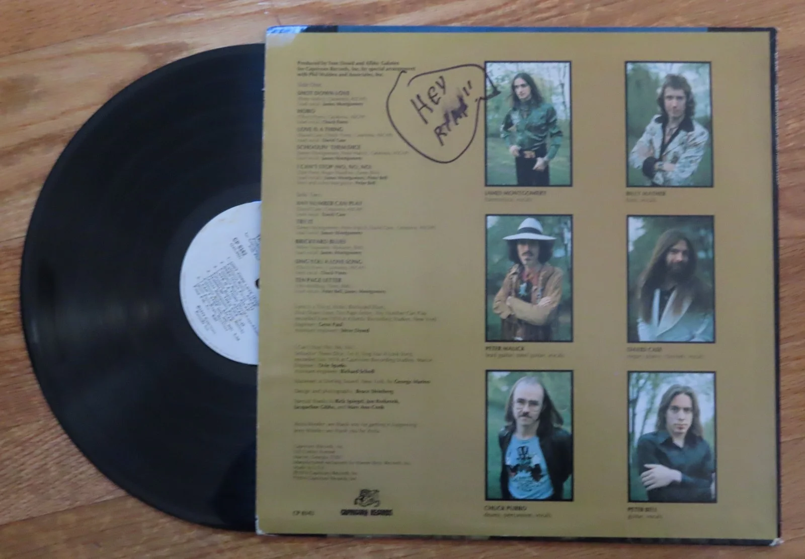 JAMES MONTGOMERY BAND signed HIGH ROLLER 1974 Record / Album COA "To Ryan", изображение 4