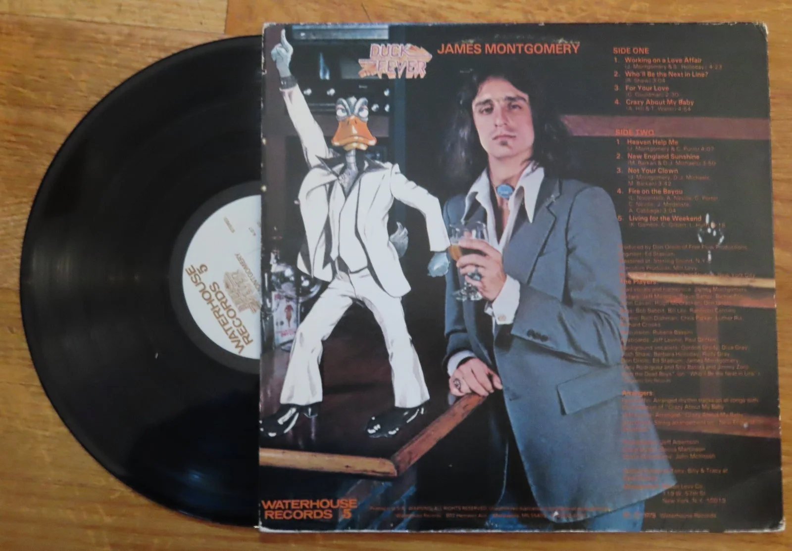 JAMES MONTGOMERY BAND signed DUCK FEVER 1978 Record / Album To Ryan, изображение 4