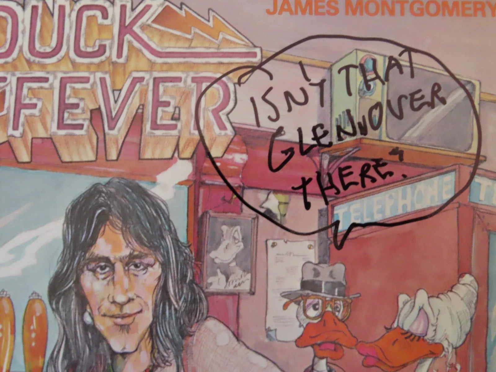 JAMES MONTGOMERY BAND signed DUCK FEVER 1978 Record / Album To Glenn, изображение 2