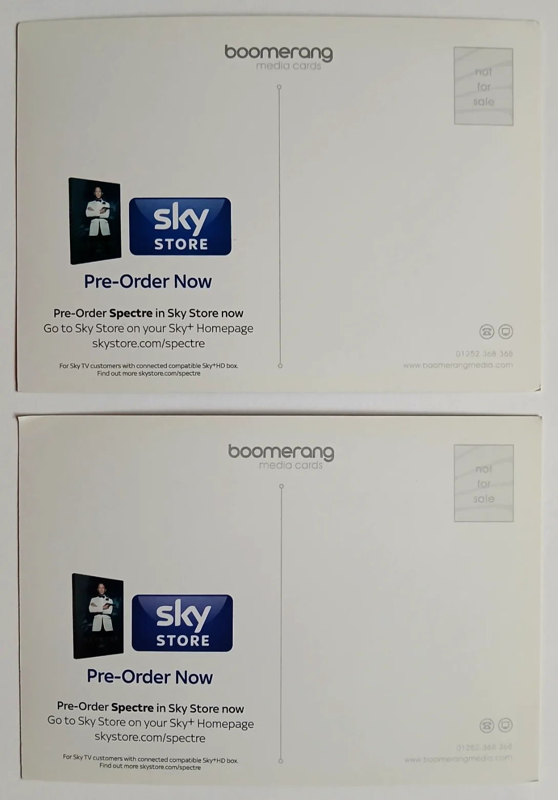 Spectre Film Postcards x 2 - Daniel Craig Lea Seydoux - James Bond 007, image 4