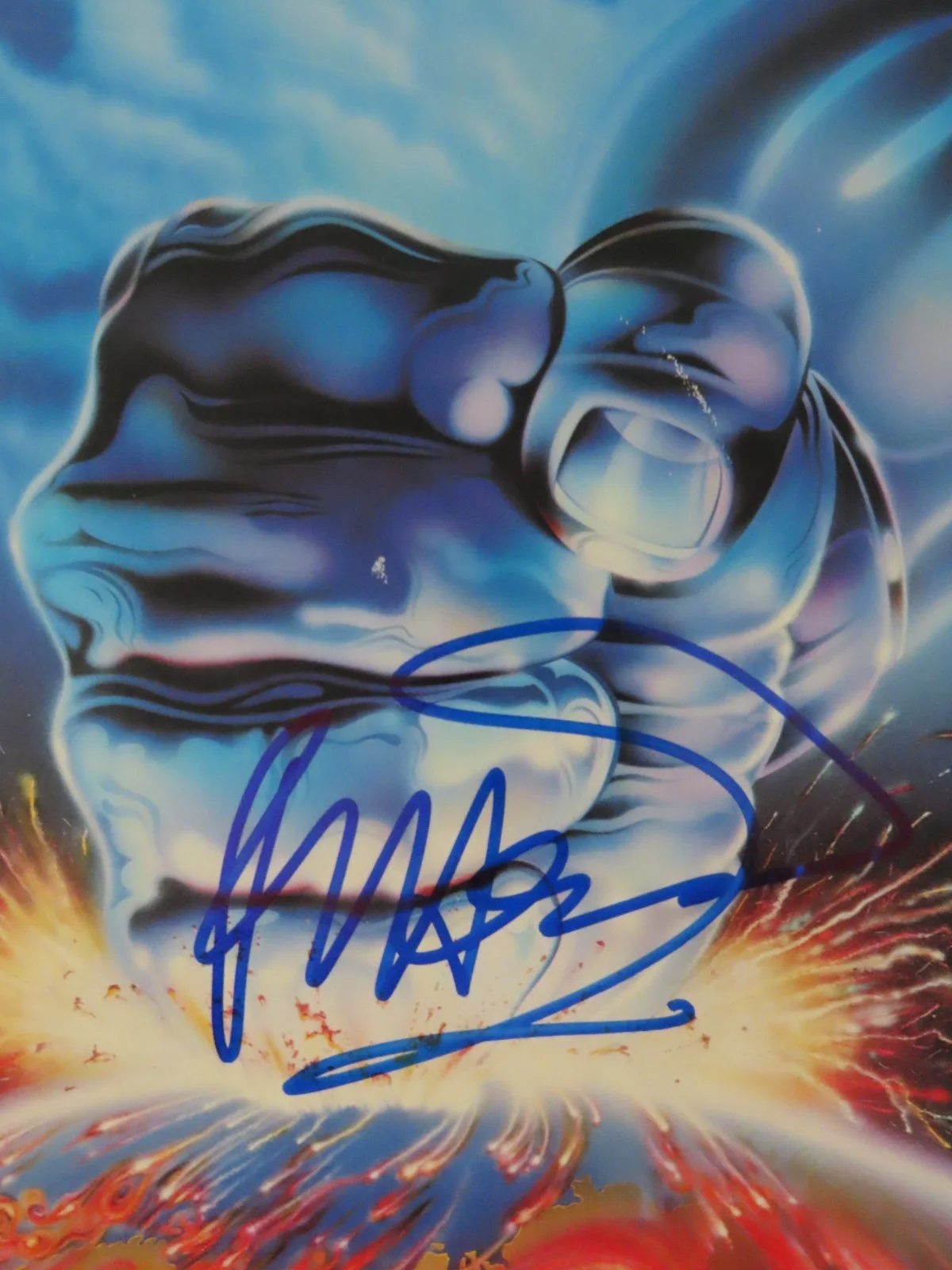 JUDAS PRIEST Front man ROB HALFORD signed RAM IT DOWN 1988 Record PSA AP41426, image 2
