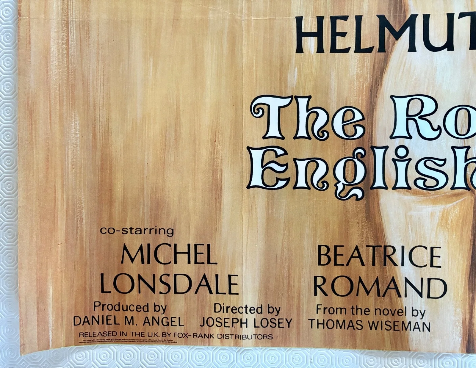 The Romantic Englishwoman Original 1975 Quad Poster Glenda Jackson Michael Caine, изображение 2