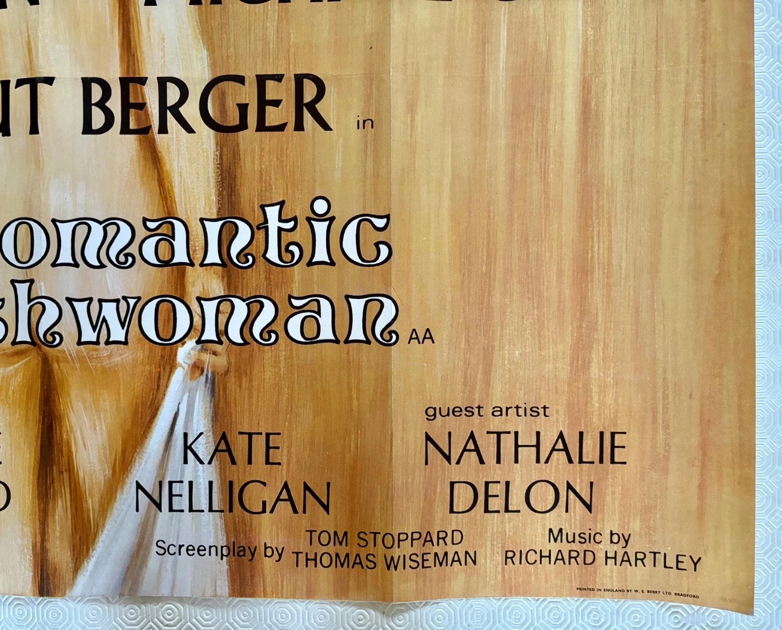 The Romantic Englishwoman Original 1975 Quad Poster Glenda Jackson Michael Caine, изображение 3