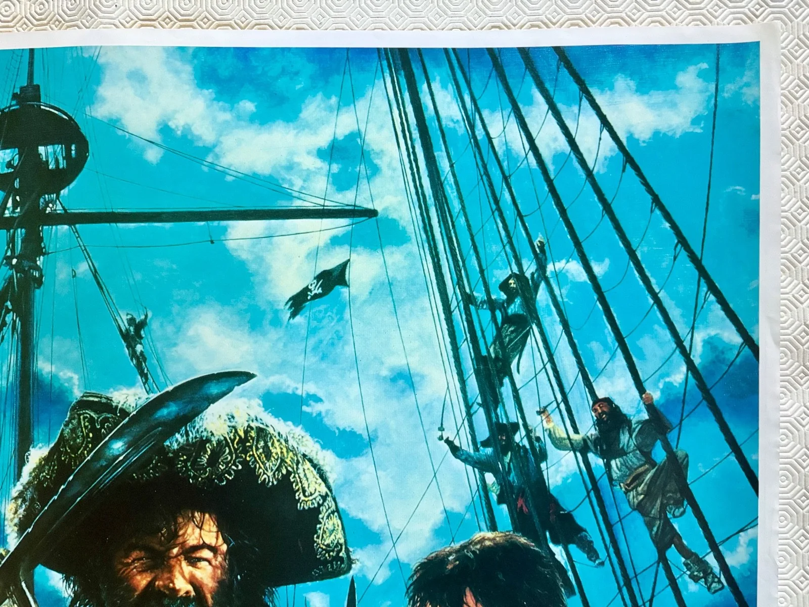 Pirates Original 1986 Quad Poster Walter Matthau Cris Campion Damien Thomas, изображение 4