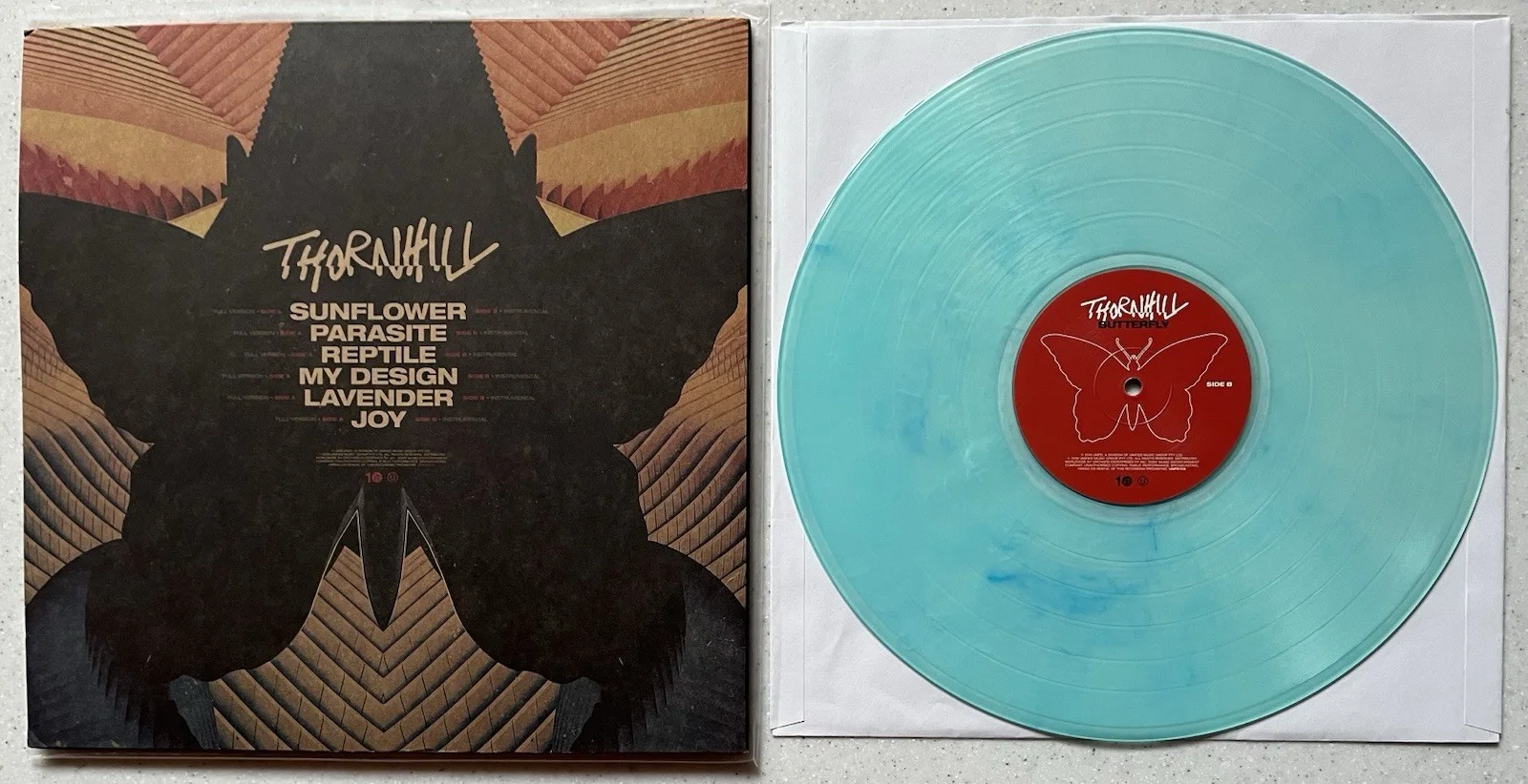 Thornhill Butterfly Band Signed Autographed Vinyl LP Blue 2021 VG+ Rare /660, изображение 2