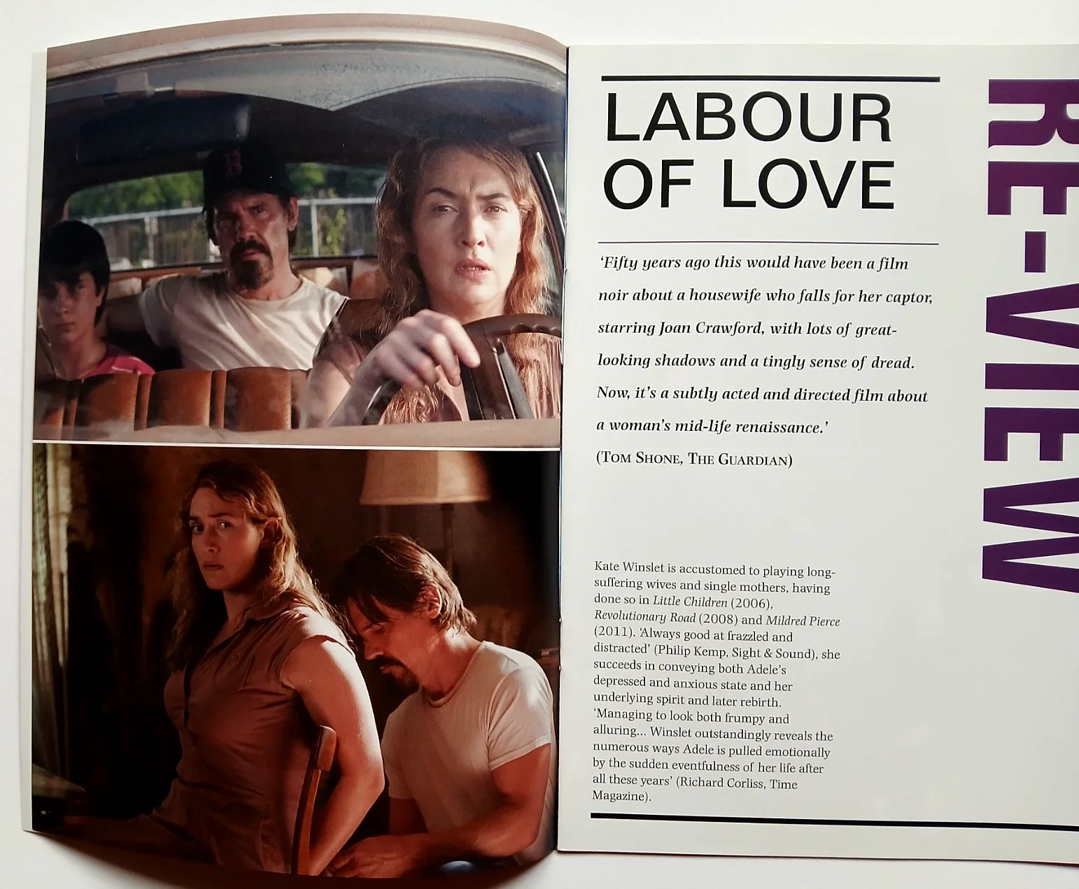 Labor Day Promo Film Booklet Kate Winslet Josh Brolin, image 2