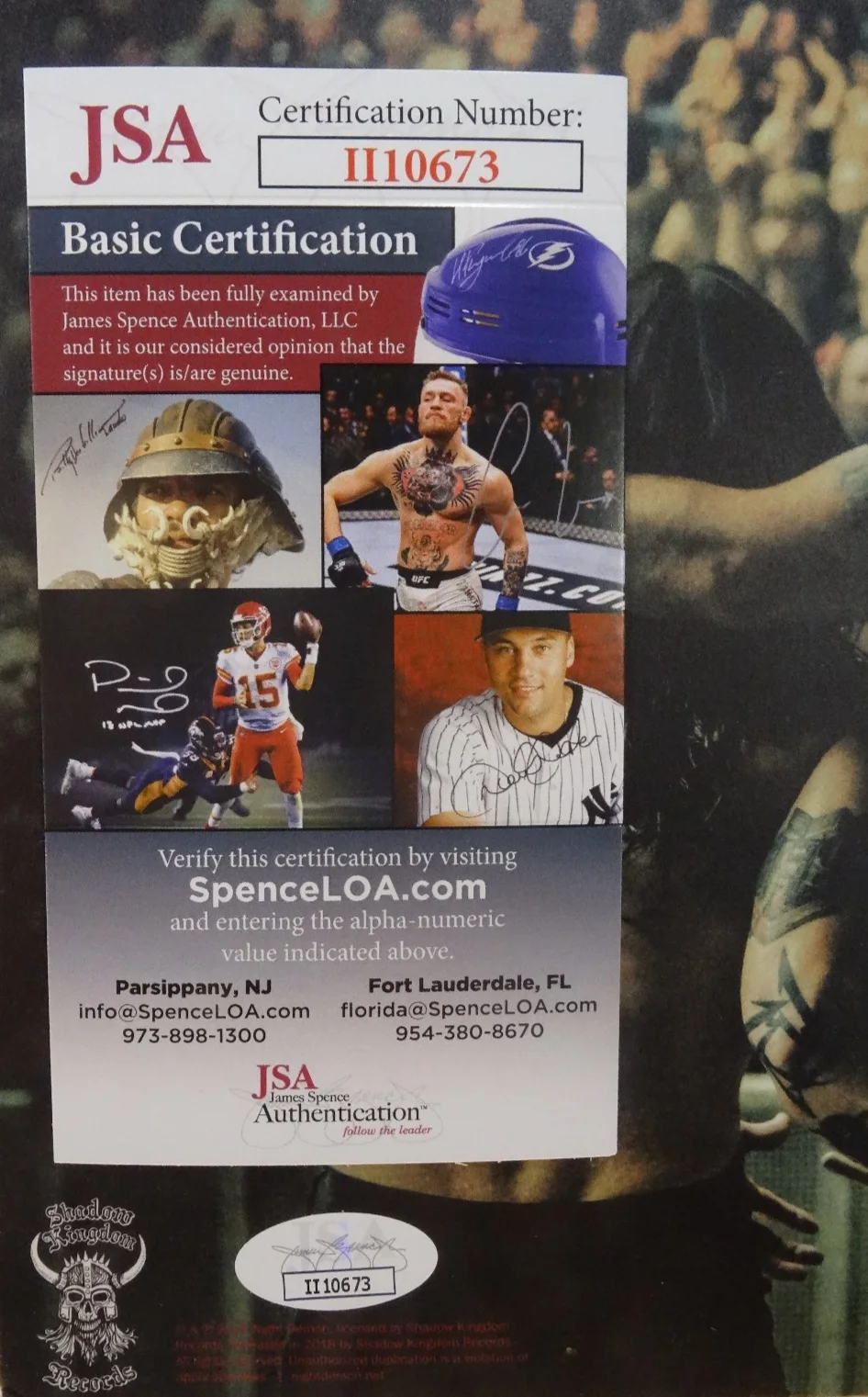 SIGNED NIGHT DEMON AUTOGRAPHED LIVE TRIPLE RED 12" LP CERTIFIED JSA COA #II10673, изображение 4