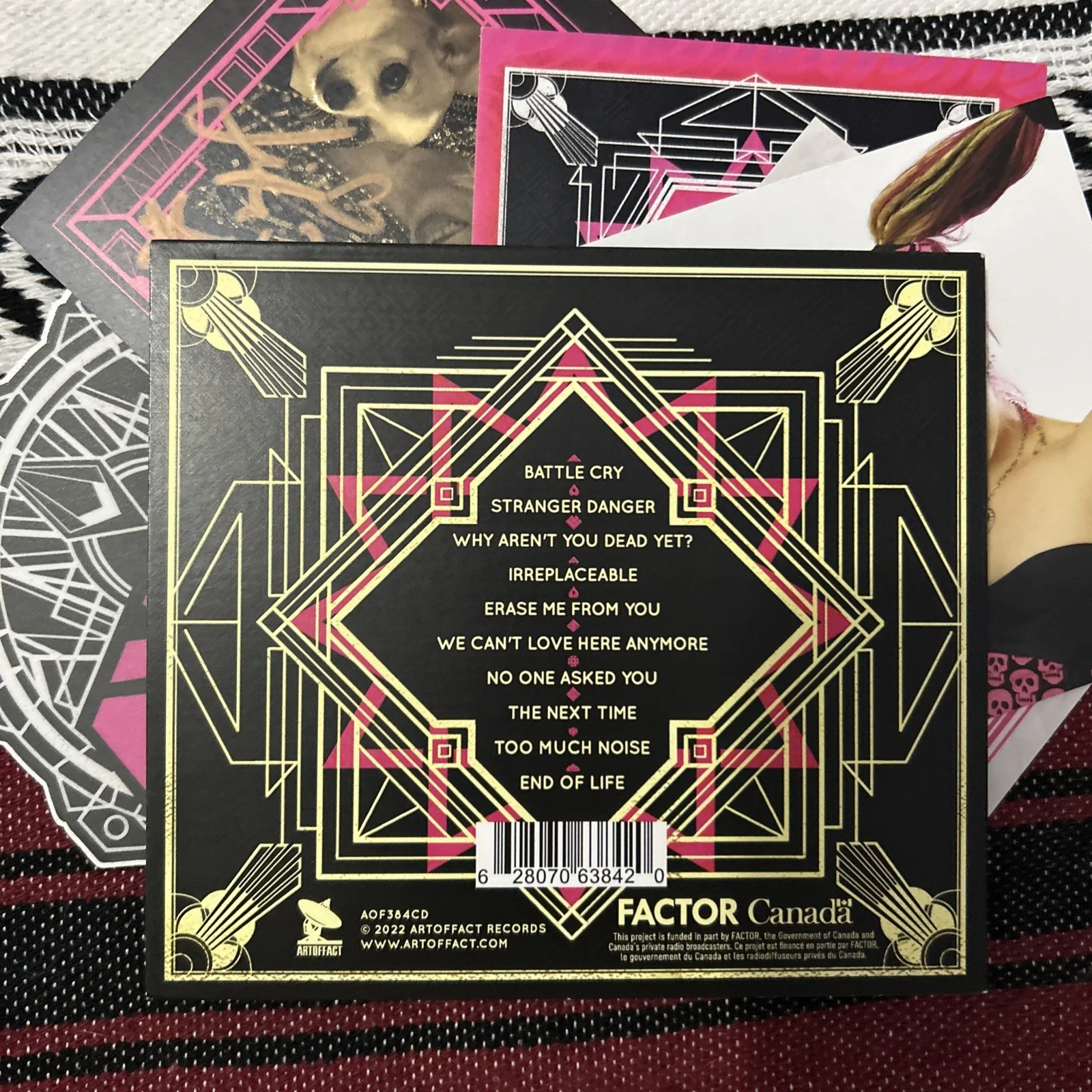 Ayria – This Is My Battle Cry CD Signed by Jennifer Parkin + Bonus Memorabilia, изображение 3