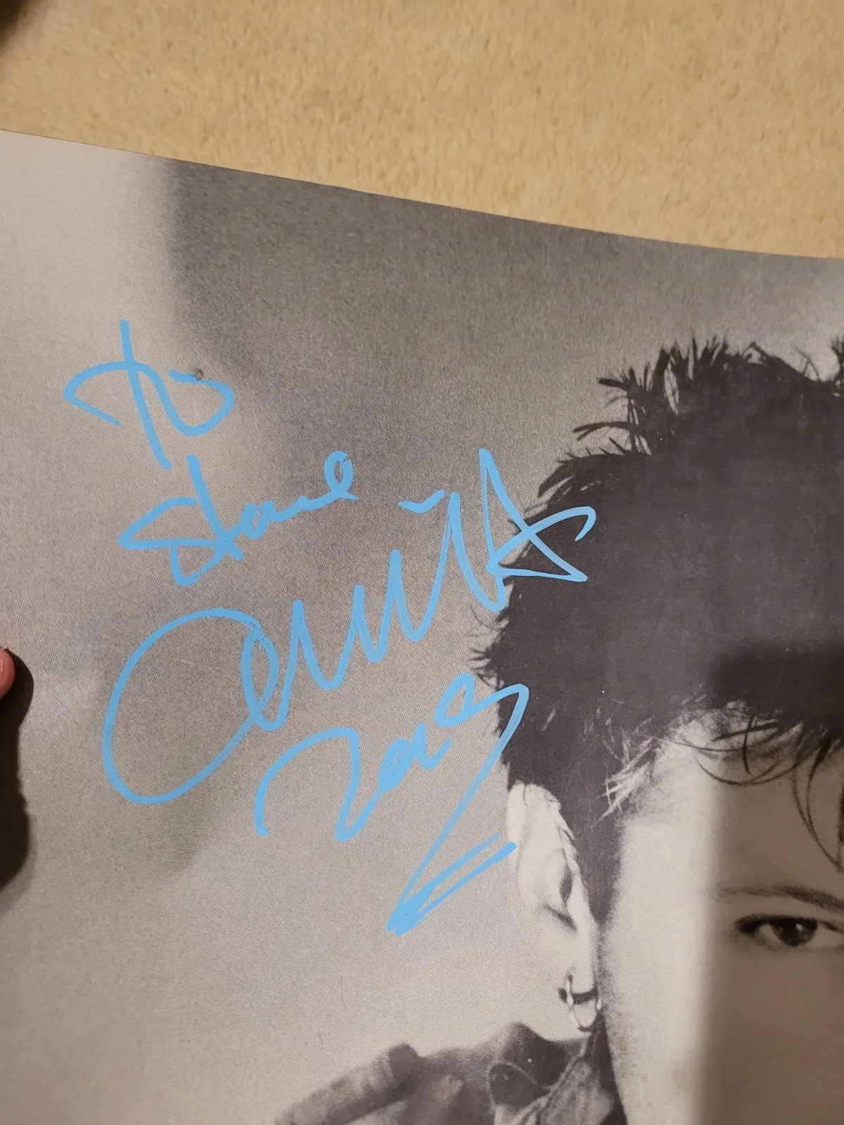 Corey Hart Signed autograph First Offense Lp Poster PSA COA Rare Full Auto, image 5