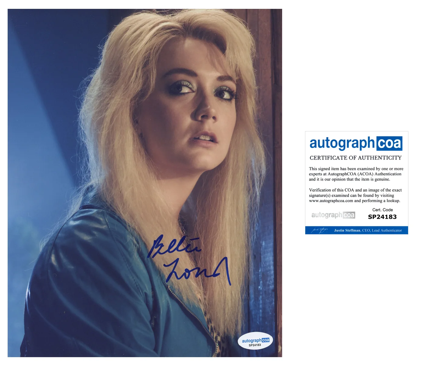 Billie Lourd — Billie Lourd Signed Autographed AMERICAN HORROR STORY: 1984 8x10 Photo ACOA