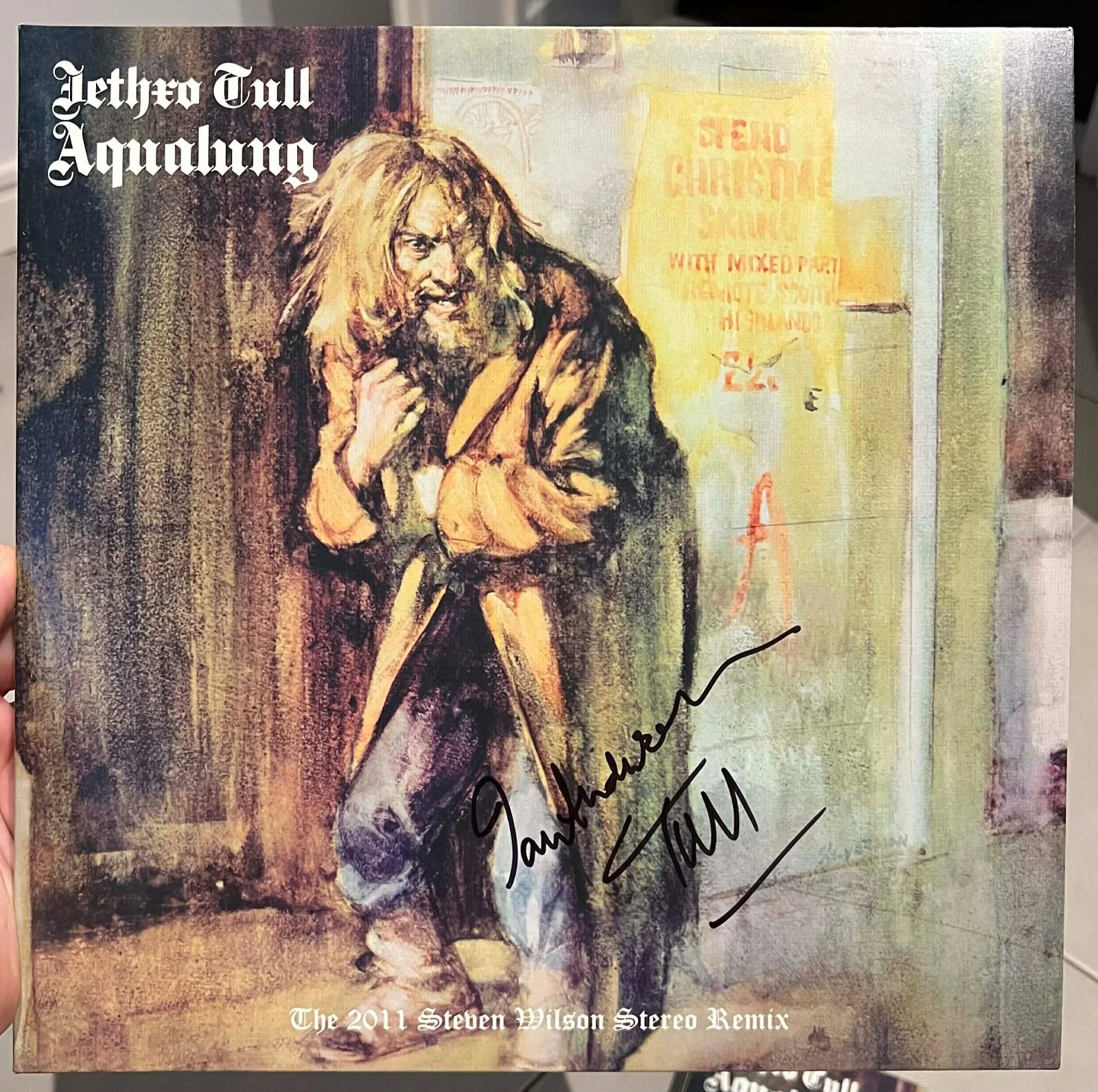 Jethro Tull Ian Anderson Aqualung Signed Autographed Record Album LP w/COA, изображение 4
