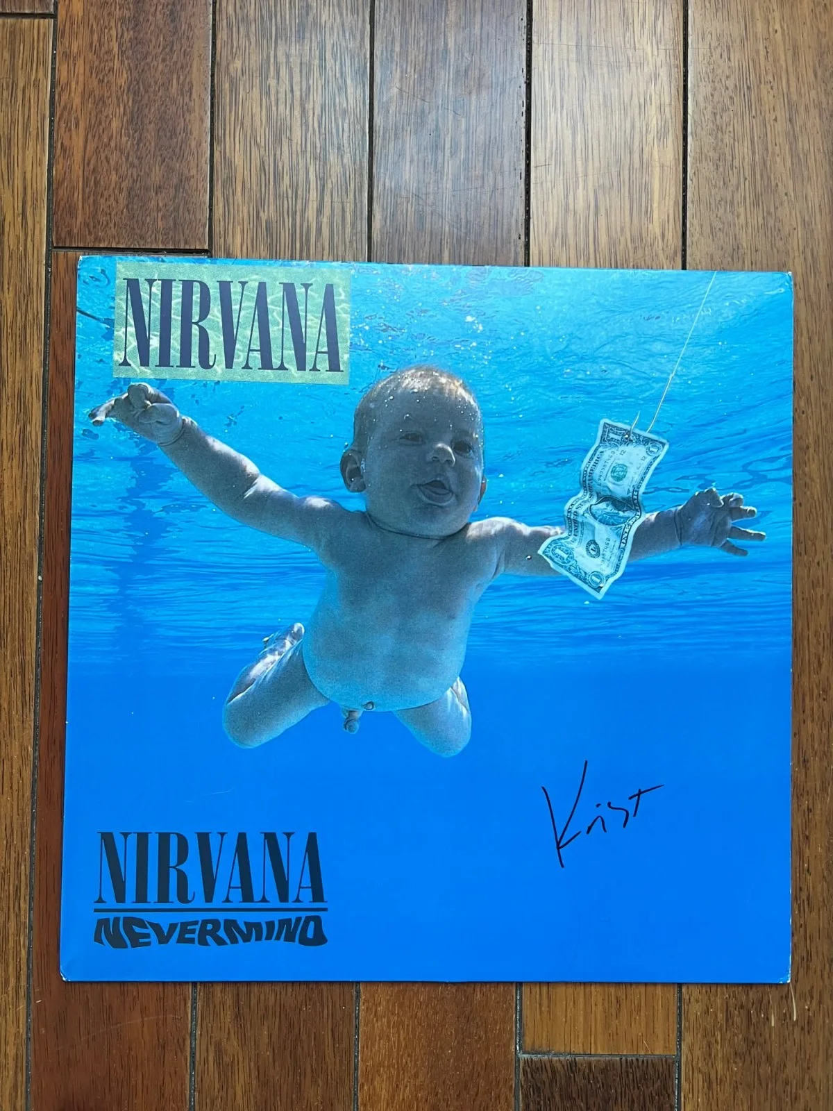 Nirvana Nevermind Krist Novoselic Signed Autographed Album Vinyl Record w/COA, изображение 4