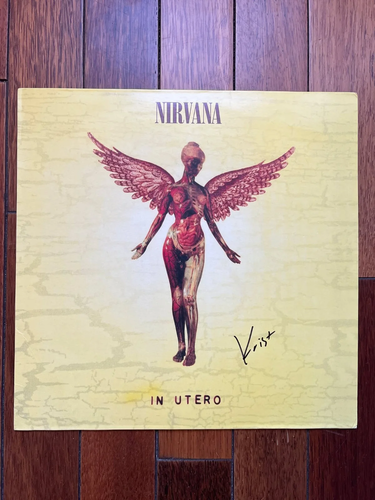 Nirvana In Utero Krist Novoselic Signed Autographed Album Vinyl Record w/COA, image 4