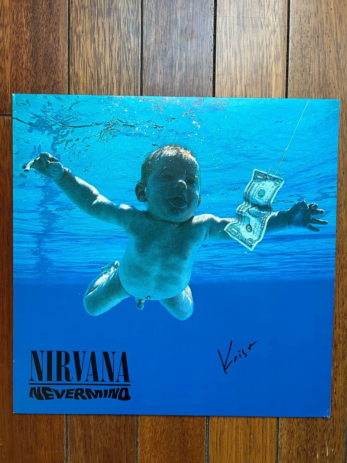Nirvana Nevermind Krist Novoselic Signed Autographed Album Vinyl Record w/COA, изображение 4