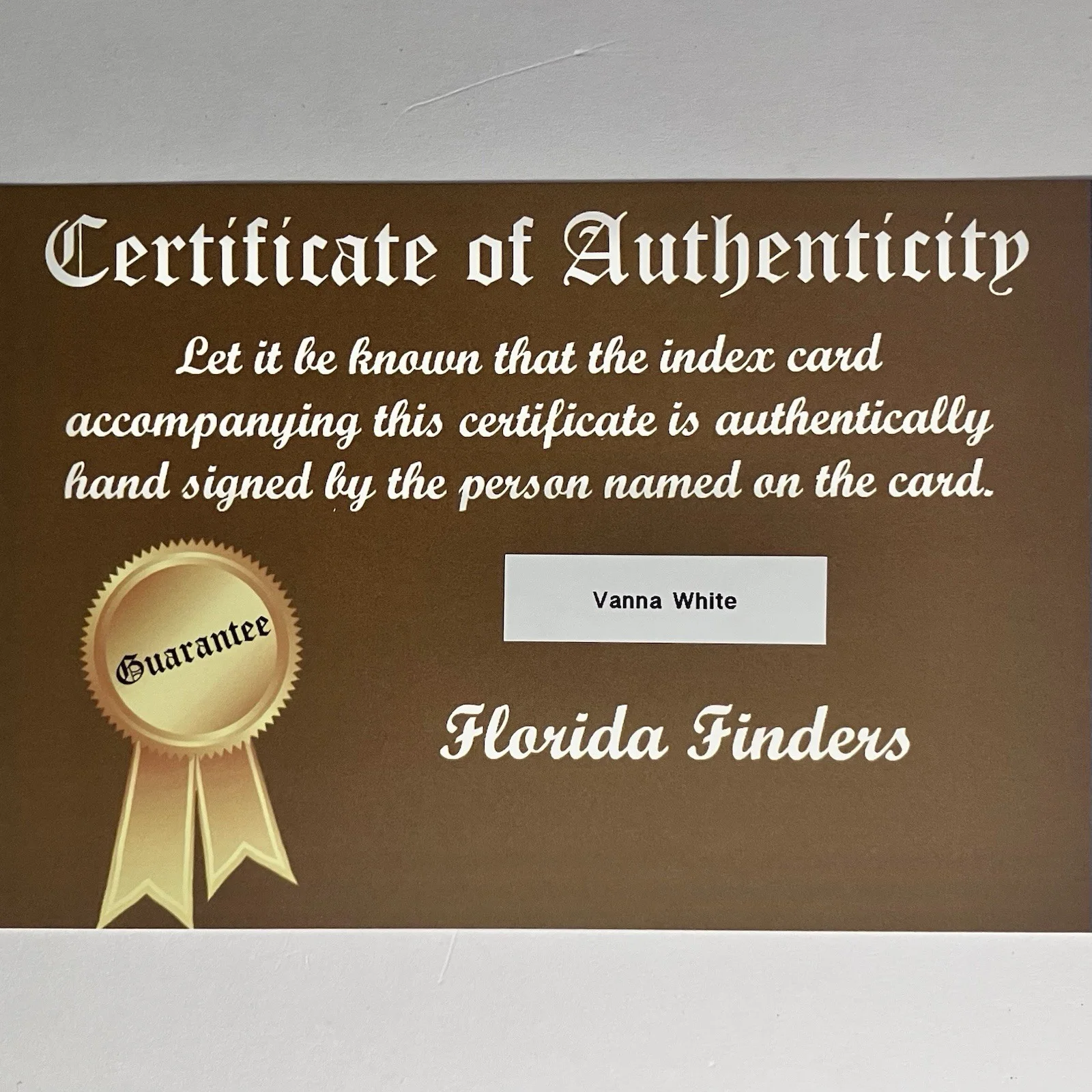Vanna White — VANNA WHITE Signed 3x5 Card / WHEEL OF FORTUNE Game Show / AUTHENTIC Signature!!, изображение 5