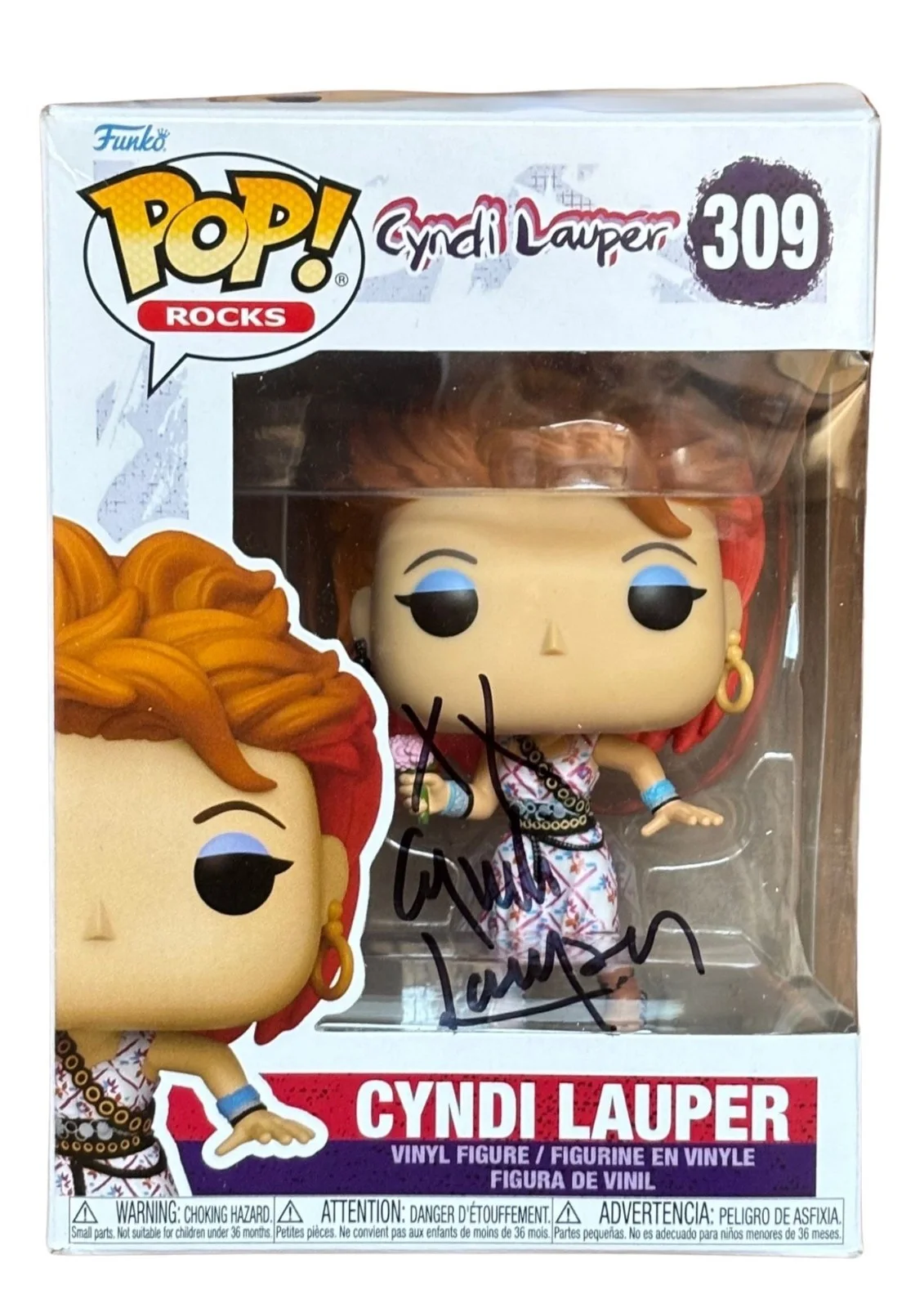 Cyndi Lauper — Cyndi Lauper Funko Pop Signed Autographed w/COA
