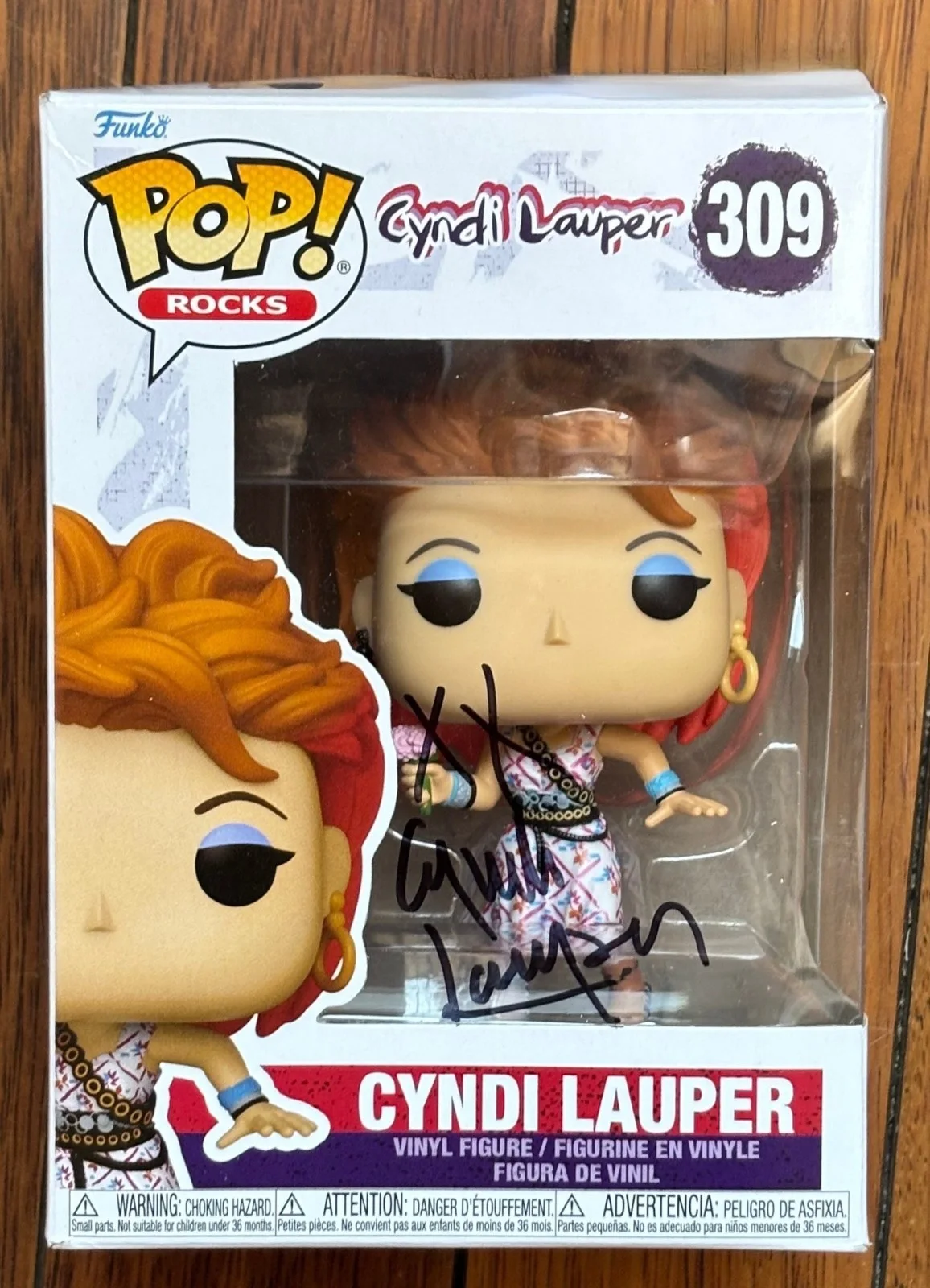 Cyndi Lauper — Cyndi Lauper Funko Pop Signed Autographed w/COA, image 4
