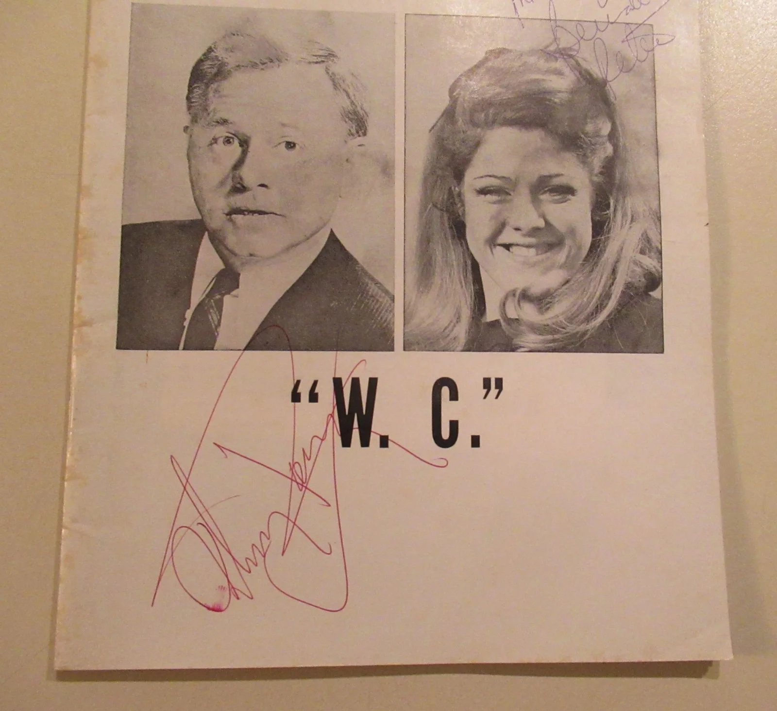 MICKEY ROONEY, BERNADETTE PETERS — SIGNED IN PERSON MICKEY ROONEY BERNADETTE PETERS "W. C." FIELDS PLAY 1970 FLOP, image 3