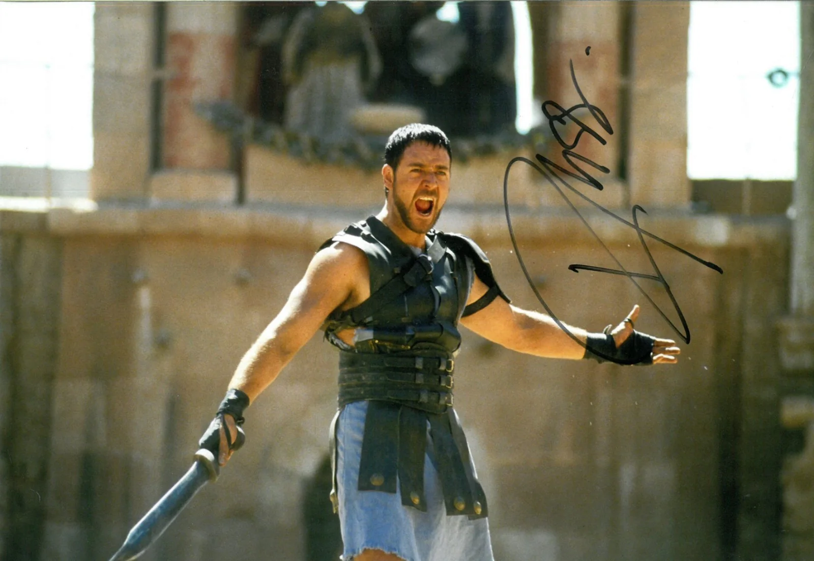 Russell Crowe — Russell Crowe Gladiator 8x12 movie autographed photo signed w/COA, изображение 4