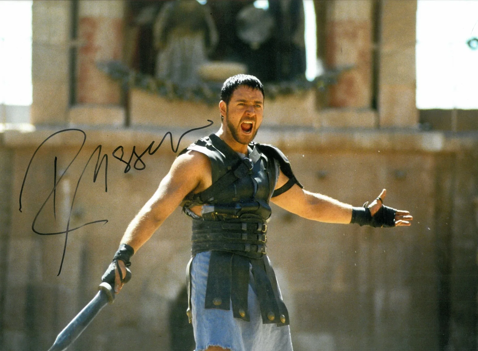 Russell Crowe — Russell Crowe Gladiator 8x12 movie autographed photo signed w/COA, image 4