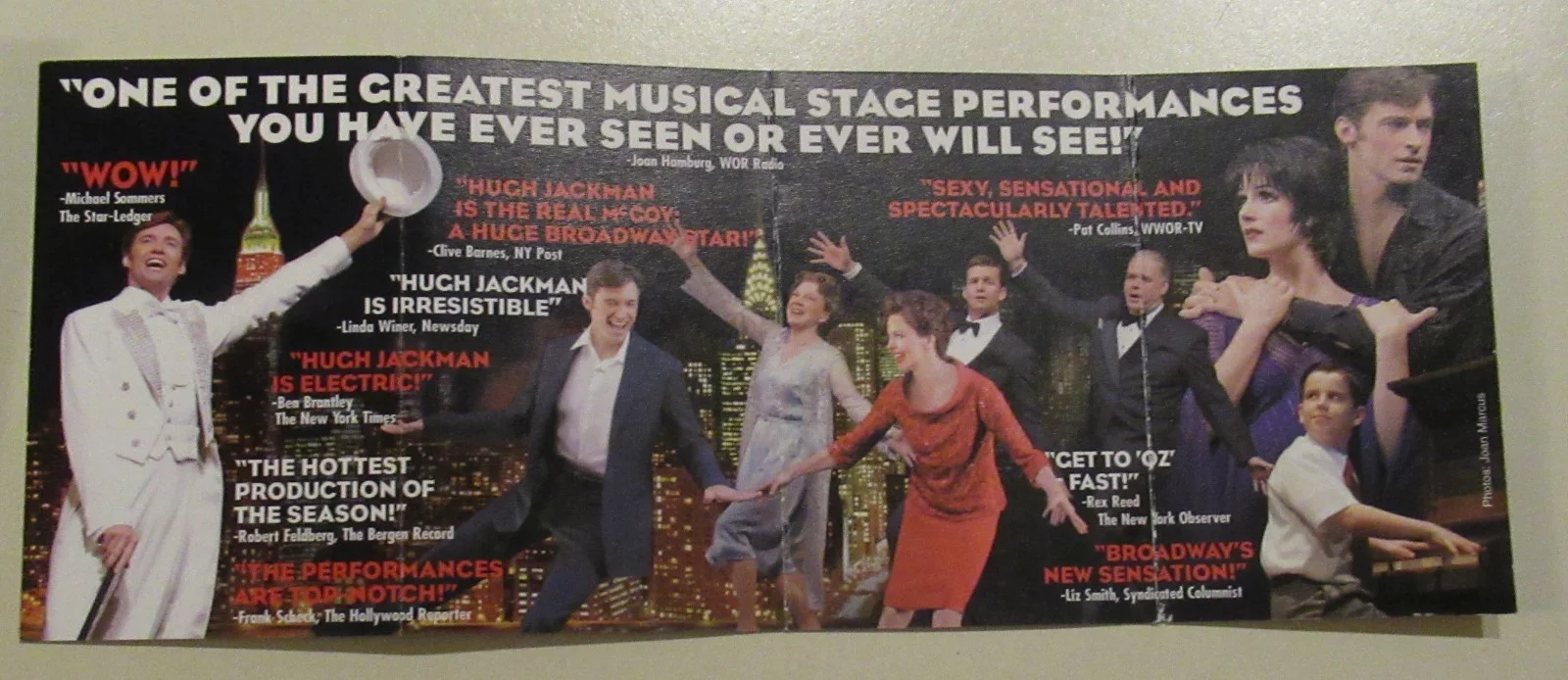 HUGH JACKMAN — HUGH JACKMAN 2 AUTOGRAPHS THE BOY FROM OZ orig ticket BROADWAY PETER ALLEN 2003, изображение 5