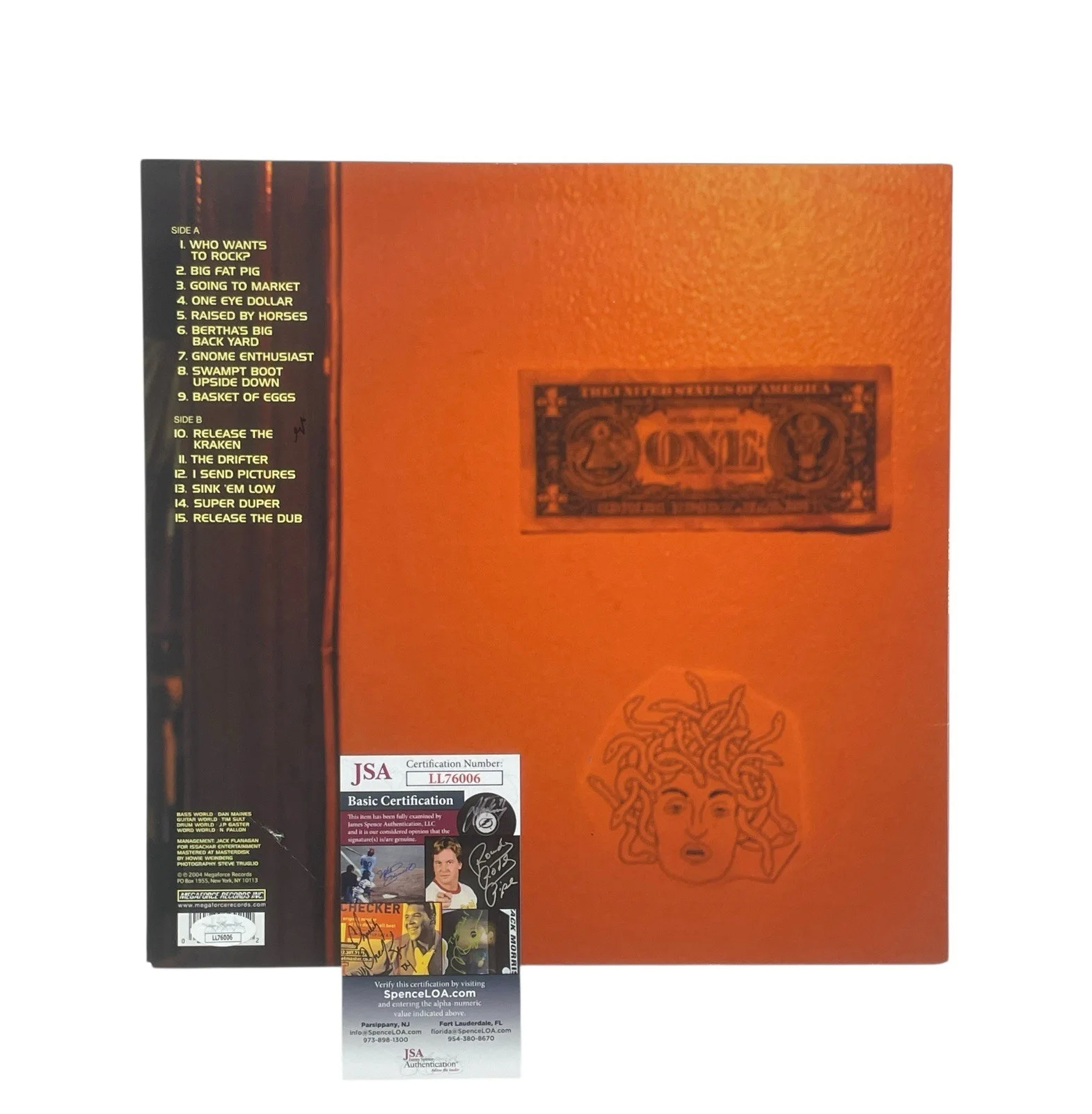 Clutch Signed Jam Room Limited Edition Orange Vinyl Record Album 2004 Reissue, image 3
