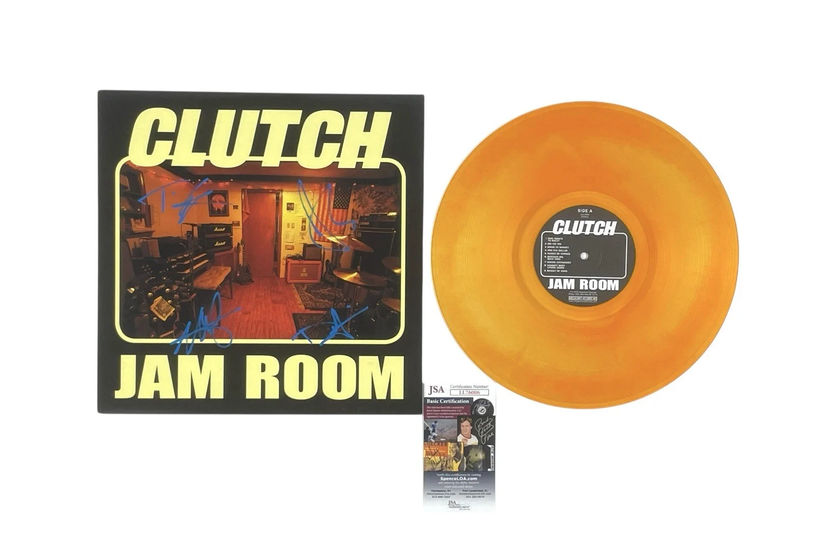 Clutch Signed Jam Room Limited Edition Orange Vinyl Record Album 2004 Reissue, image 4