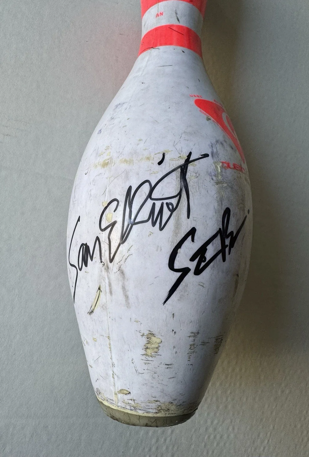 JEFF BRIDGES & Steve Buscemi Sam Elliot Signed BOWLING PIN The Dude SWAU COA x3, изображение 2