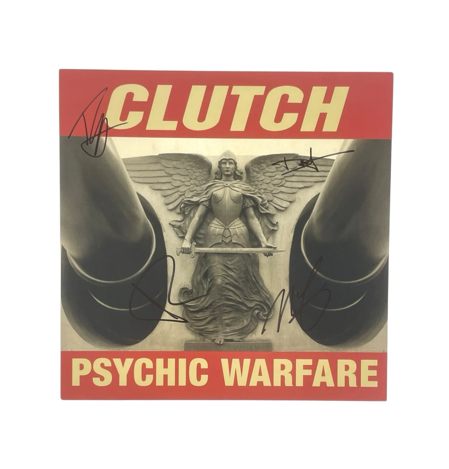 Clutch Autographed Psychic Warfare Limited Edition Red Colored Vinyl Album ACOA, изображение 5