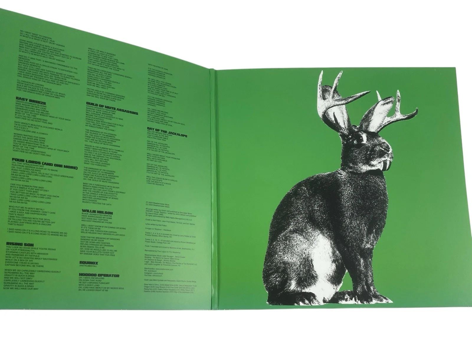 Clutch Band Signed Slow Hole to China Limited Edition Smoke Green Vinyl Album, изображение 4
